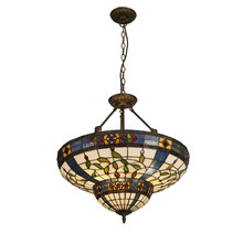 Sharpe Cast iron Tiffany-Style Pendant Light
