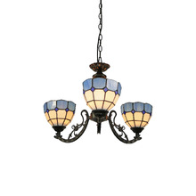 Zaheer Stained Glass 3 Light Tiffany Pendant