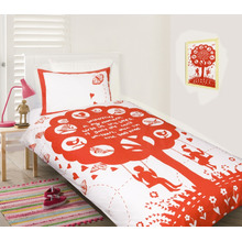 Bees Knees Red Quilt Cover Set