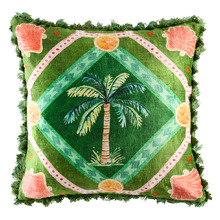 Palm Cove Velvet Cushion