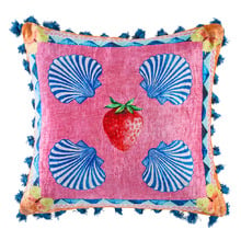 Strawberry Velvet Cushion