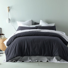 Slate Waffle Cotton Quilt Cover Set