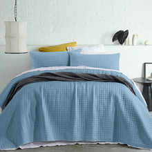 Blue Zane Queen Coverlet Set