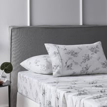 Rose Sylvan Flannelette Cotton Sheet Set