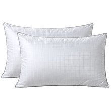 Deluxe Hotel Silk-Blend Firm Standard Pillows (Set of 2)