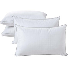 Deluxe Hotel Silk-Blend Firm Standard Pillows (Set of 4)