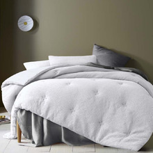 White Soho Waffle Comforter Set