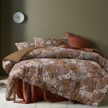 Autumn Rainbow Garden Washed Cotton Comforter Set