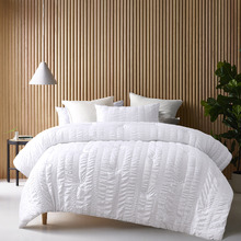 White Seersucker Comforter Set