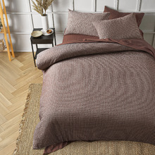 Tobacco Waffle Hokey Pokey Quilt Cover Set