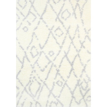 White & Grey Diamond Moro Rug