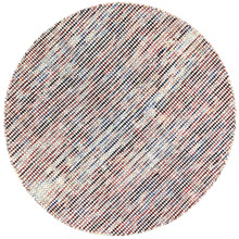 Multi-Coloured Skandi Wool-Blend Round Rug