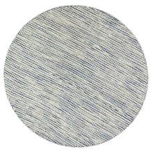 Navy Skandi Hand Woven Wool Round Rug