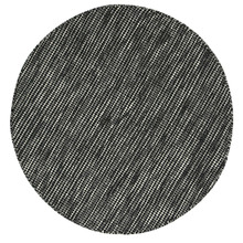 Black Skandi Wool-Blend Round Rug