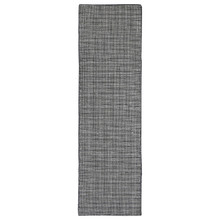 Charcoal Hand-Woven Wool & Cotton Runner