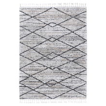 Ana Shaggy Argyle Power-Loomed Rug