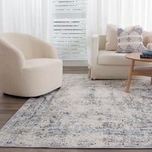 Grey & Navy Expressions Contemporary Runner