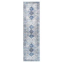 Grey & Navy Blue Vintage-Style Expressions Oriental Runner