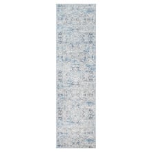 Cream & Navy Blue Expressions Ikat Runner