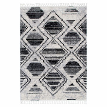 Black Myk Diamond Rug