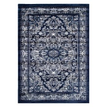 Navy Arya Machine-Woven Rug
