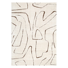 Cream & Brown Kezia Modern Lines Rug