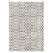 Black & Cream Bass Squares Rug
