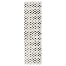 Black & Cream Bass Squares Runner