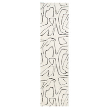 Cream & Black Kezia Modern Lines Runner