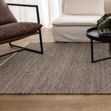 Choc Chip Harmony Hand-Woven Boucle Wool Rug