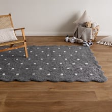 Melissa Scalloped Machine Washable Cotton Rug