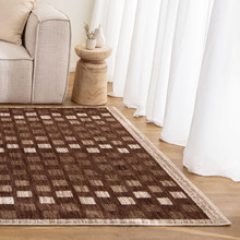 Chocolate Vernon Checkered Rug