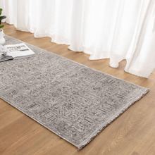 Heritage Monochrome Distressed Border Runner