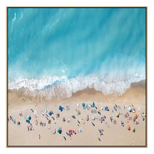 Coastal Dreams Oak Framed Canvas Wall Art