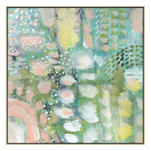 Sounds of Spring II Oak Framed Canvas Wall Art