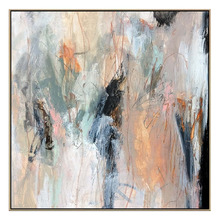 Desert Mirage Oak Framed Canvas Wall Art
