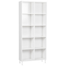 White Sheridan 10 Shelf Bookcase