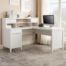 Rylee L-Shaped Desk with Hutch