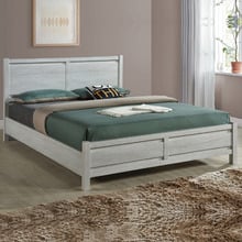 White Ash Alexa Queen Bed Frame