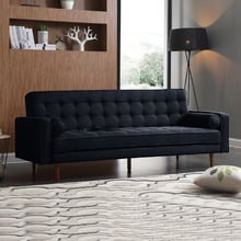 Plast 3 Seater Velvet Sofa Bed