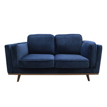 Navy Brooklyn 2 Seater Velvet Sofa
