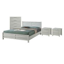 4 Piece White Ash Alexa Bedroom Set