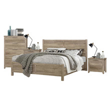 4 Piece Sand Alexa Bedroom Furniture Set