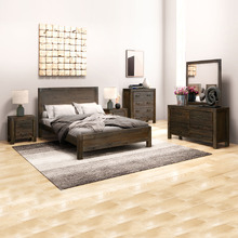 5 Piece Chocolate Belmont Bedroom Set