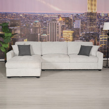 Sami 3 Seater Upholstered Sofa with Left Chaise