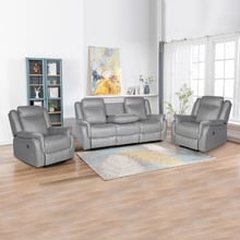 Aria 5 Seater Faux Leather Recliner Sofa & Armchair Set