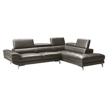 Grey Vienna 4 Seater Faux Leather Sofa