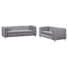 Eddard 5 Seater Velvet Sofa Set