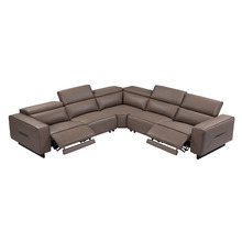 Inayah 6 Seater Leather Modular Recliner Sofa