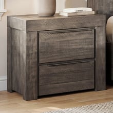 Jessie 2 Drawer Pine Wood Bedside Table